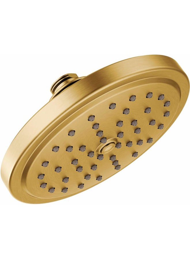 MOEN S176EPBG Collection 7-Inch Single Function Eco Performance Shower Head with Immersion Rainshower Technology, Brushed Gold - Image 1