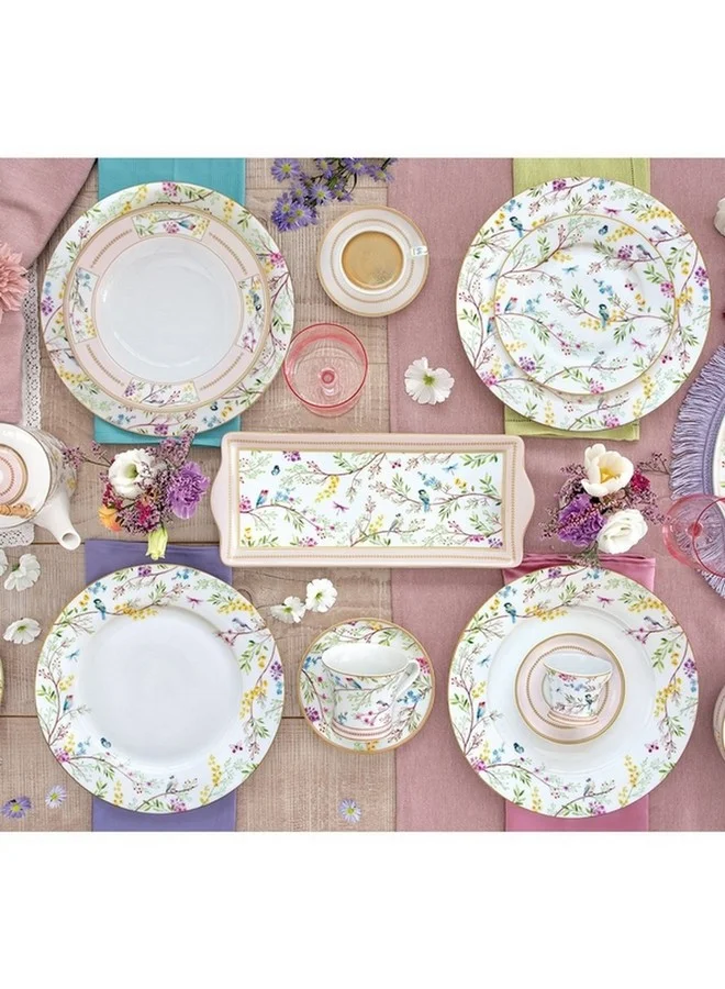 Easy Life Birds Melody Theme Rectangular Serving Platter Multicolour 36 cm R1109/SA/BU#BIME