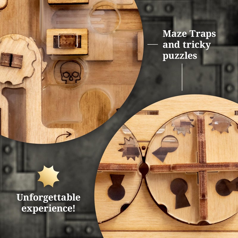 iDventure A-Maze-ing Safe | Puzzle Box for Adults | Creative Escape-Style Challenge | Unique 3D Puzzle for Memorable Gift Giving - Image 5