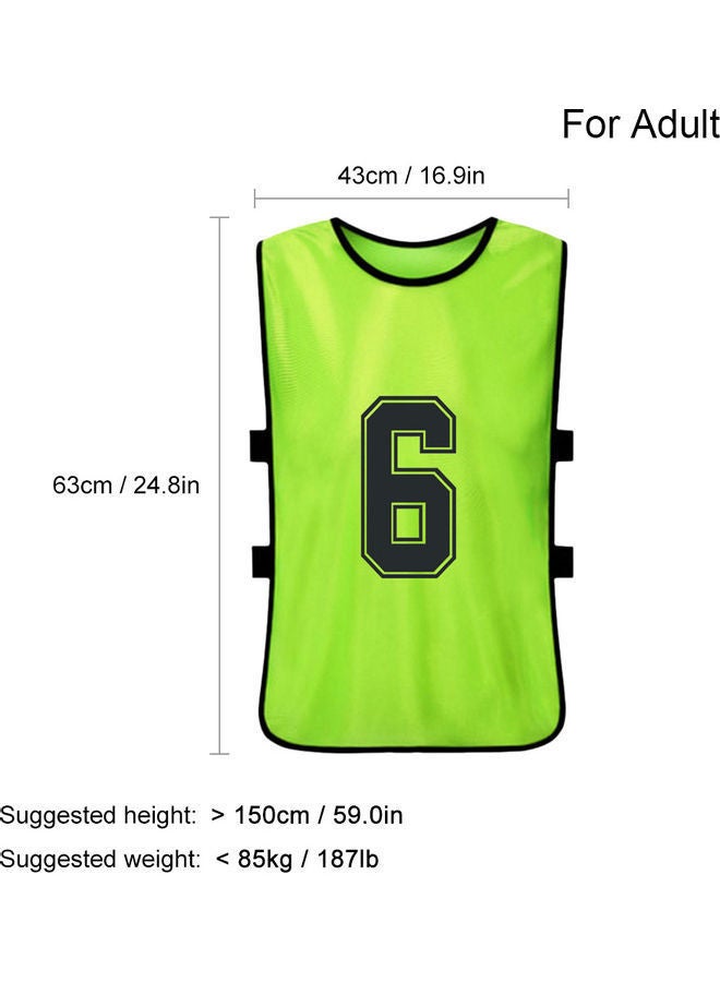 Y&D Sports Pinnies Numbered Practice Vest Pennies For Soccer Basketball Jersey Bibs,Set Of 12 Youth Adults Team  - Image 5