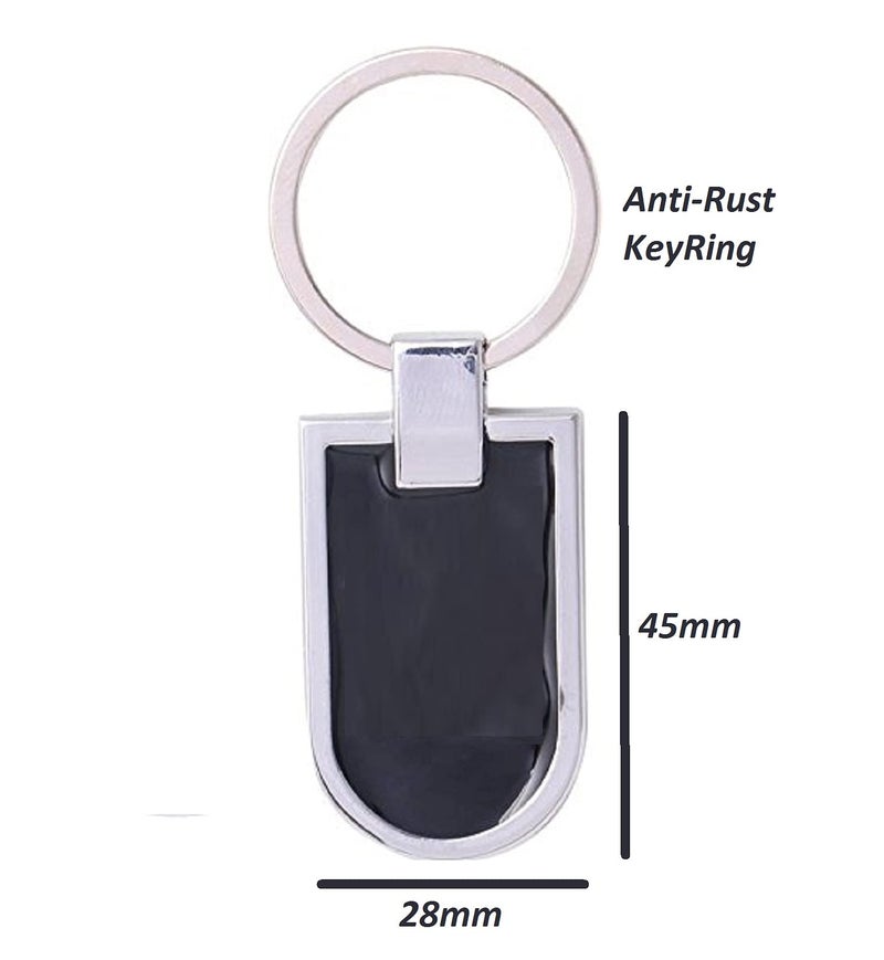 AUGEN Stainless Steel Alphabet Letter K Keychain Metal Initials For Car & Bike Gifting With Key Ring Anti-Rust (Pack Of 1) - Image 3