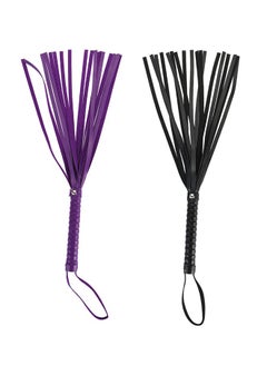 HY 2 Pcs Leather Horse Whip Set Leather Whip for Horses Whip for Play Faux Leather Whips PU Handle Outdoor Sports Horse Riding Whip Lightweight Gift Accessories Training Tool Portable Gift  - Image 5