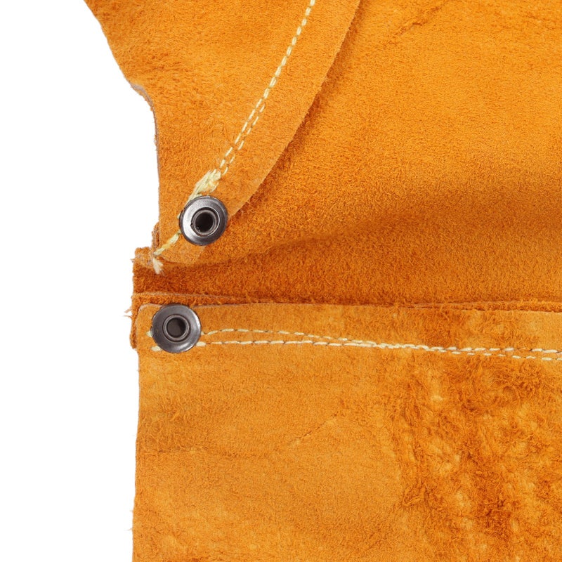 Welding Safety Chaps Leather Apron Adjustment Split Leg Fire Wear Resistant Protective Apparel - Image 4