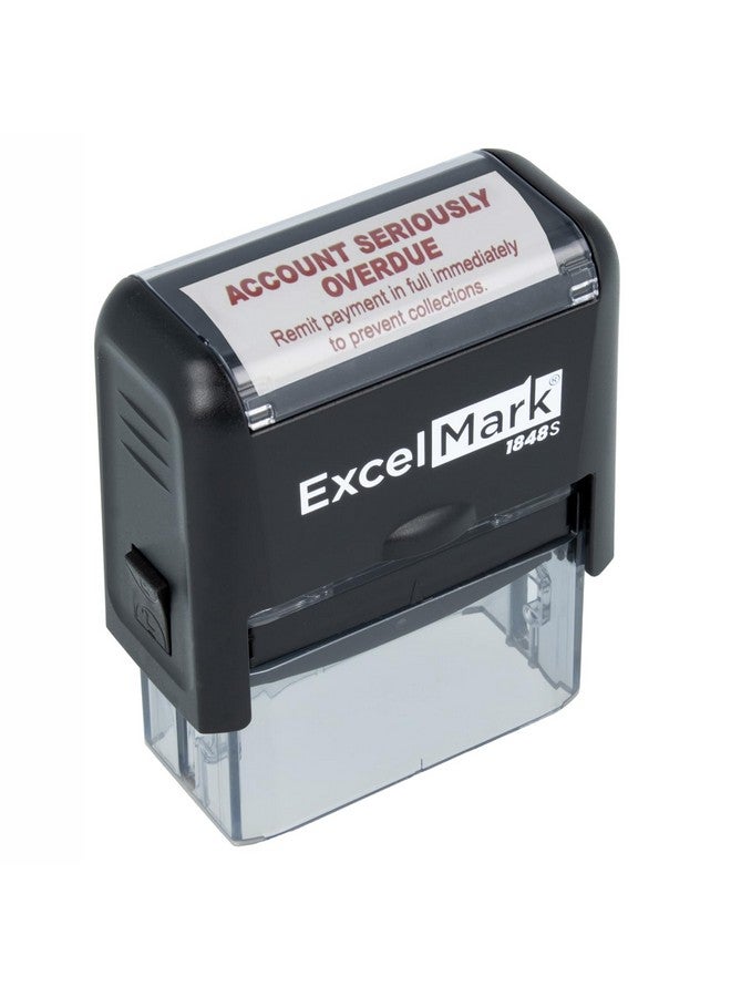 ExcelMark Account Seriously Overdue - Self Inking Bill Collection Stamp In Red Ink  - Image 1