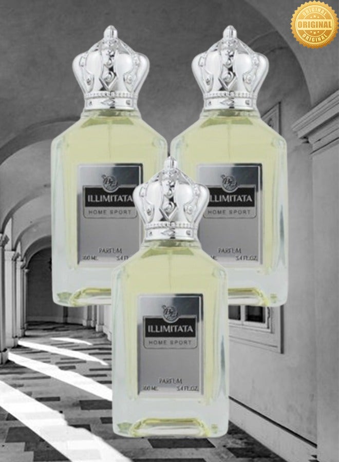 بي إل 3 قطع عطر بي إل إليميتاتا هوم سبورت 100 مل - Image 1