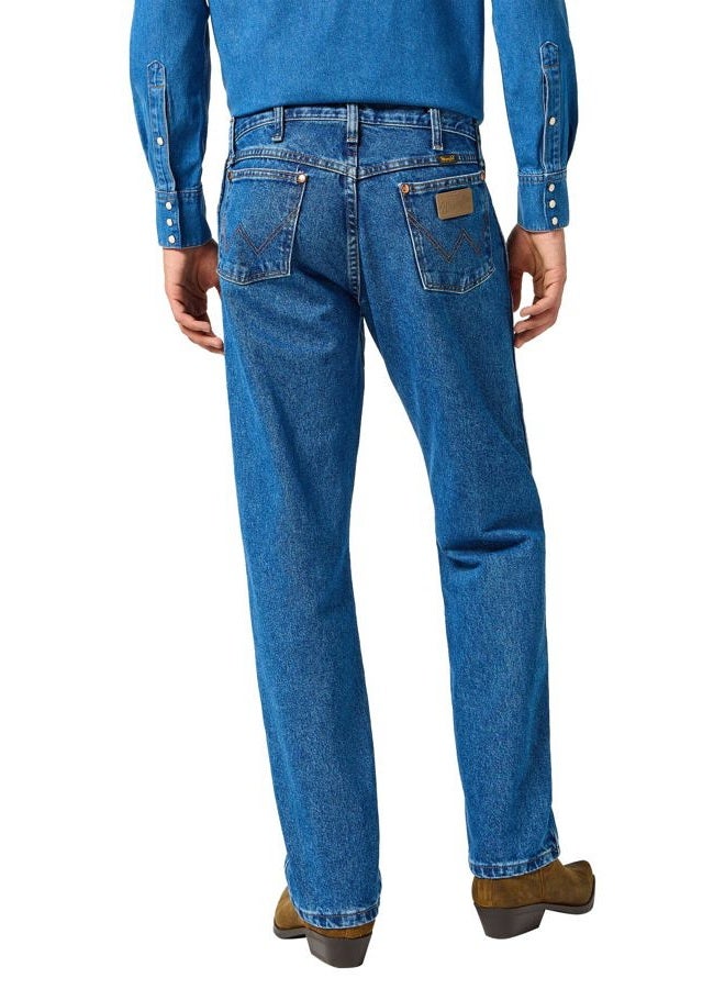 Wrangler Men's 13MWZ Cowboy Cut Original Fit Jean, Stonewashed, 36W x 32L - Image 3