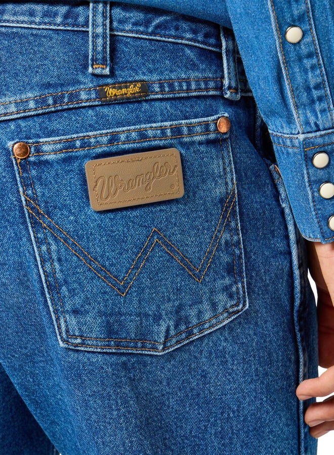 Wrangler Men's 13MWZ Cowboy Cut Original Fit Jean, Stonewashed, 36W x 32L - Image 5