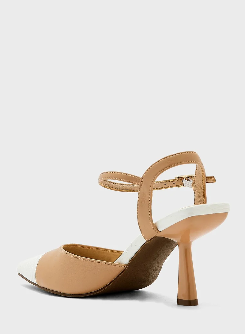 MENBUR Pointed Toe High Heel Sandals