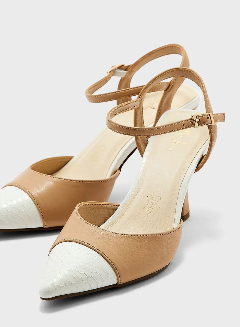 MENBUR Pointed Toe High Heel Sandals