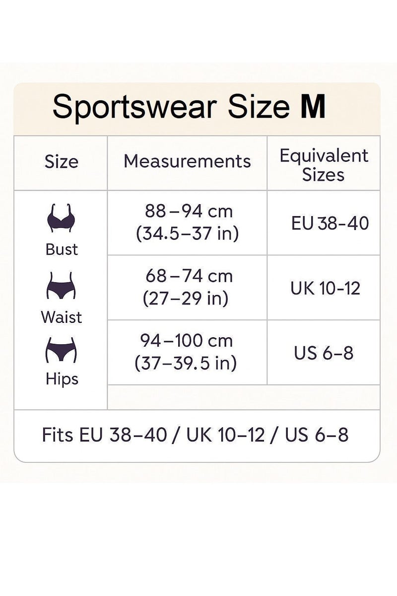 شارلي طقم رياضي نسائي حصري مكون من قطعتين - توب رياضي قصير مطبوع باللونين الأحمر والأبيض وبنطال ضيق بخصر عالٍ - ملابس رياضية، ملابس رياضية، يوغا وملابس رياضية - مقاس متوسط - الكمية محدودة - Image 5