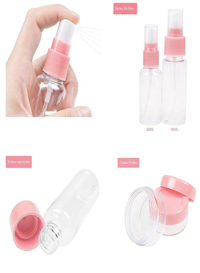 RIGJAK ravel Bottles Kit, Leak Proof Portable Toiletry Containers Set, Clear BPA Free PET Cosmetic Containers for Lotion, Shampoo, Cream - Image 5