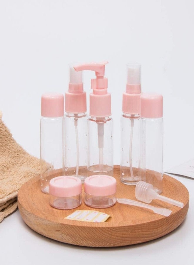 RIGJAK ravel Bottles Kit, Leak Proof Portable Toiletry Containers Set, Clear BPA Free PET Cosmetic Containers for Lotion, Shampoo, Cream - Image 3
