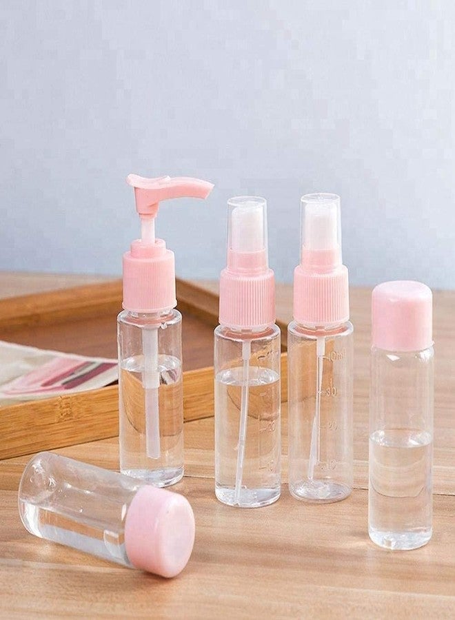 RIGJAK ravel Bottles Kit, Leak Proof Portable Toiletry Containers Set, Clear BPA Free PET Cosmetic Containers for Lotion, Shampoo, Cream - Image 2