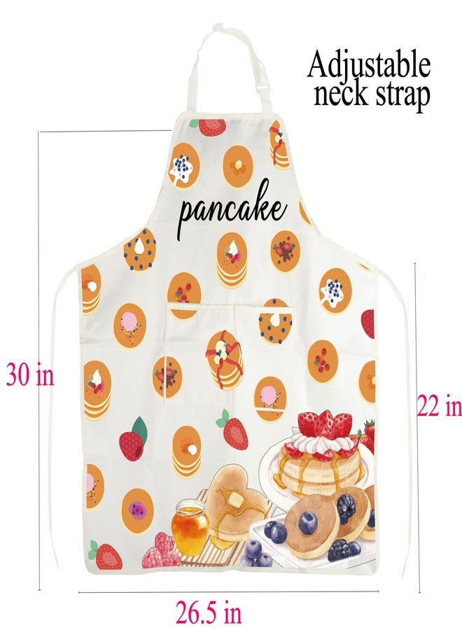 BNQL Pancake Apron Pancake Chef Apron Pancake Gift Pancake Lover Gift Pancake Baking Gardening Apron Cake Apron with Pockets - Image 2
