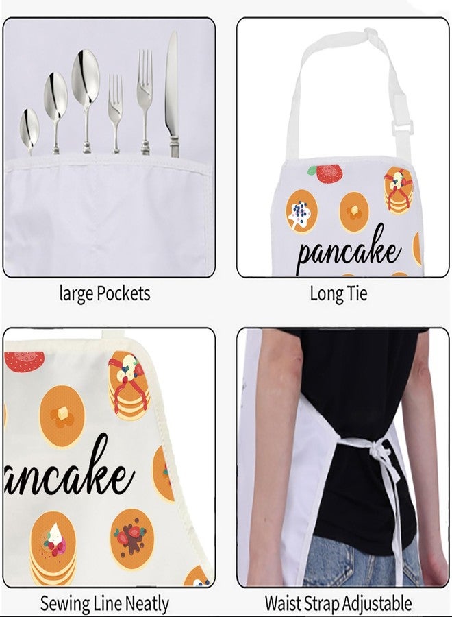 BNQL Pancake Apron Pancake Chef Apron Pancake Gift Pancake Lover Gift Pancake Baking Gardening Apron Cake Apron with Pockets - Image 4