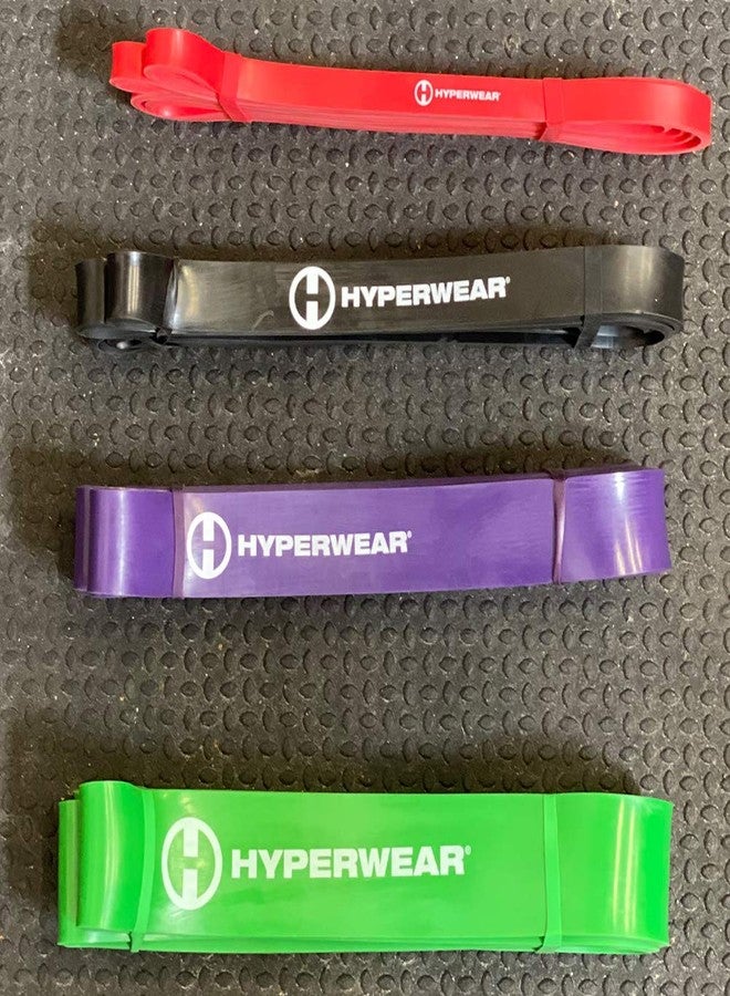 Hyperwear Heavy Resistance Bands, Super Bands Resistance Bands, Pull Up Bands, Pull Up Assistance Bands, Super Band Exercise Set of 4 Thick Bands - Image 5