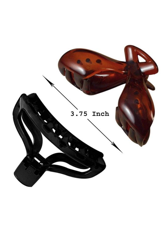 Nat Hair Clips For Women Big Size Pack Of 2 (Claw04) - Image 3