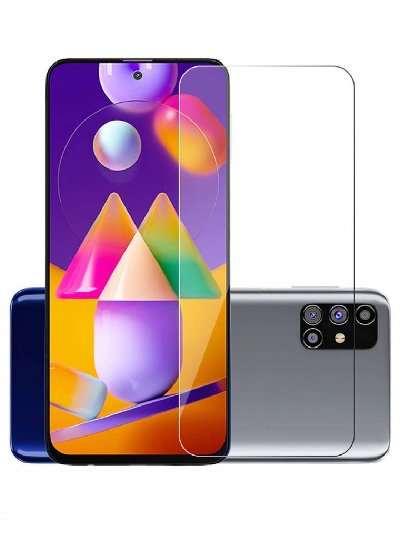 Super Tempered Glass Screen Protector Clear Designed For Samsung Galaxy M31s Full Screen Coverage And Bubble Free - Image 1