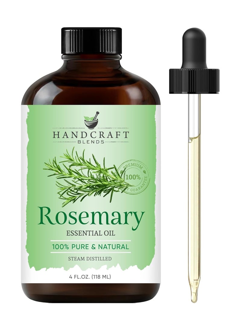 handcraft Blends Handcraft Blends Rosemary Essential Oil - 100% Pure and Natural - Premium Therapeutic Grade with Premium Glass Dropper - Huge 4 fl. Oz  - Image 1