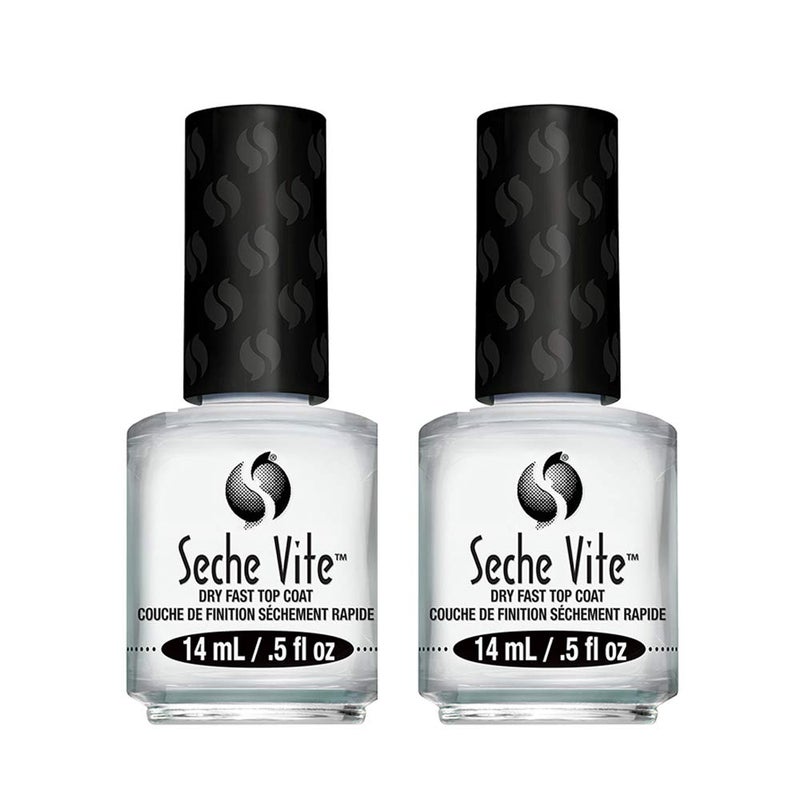 SECHE سيتش فيت طلاء الأظافر السريع الجفاف، 0.5 أونصة، عبوة من 2 - Image 1