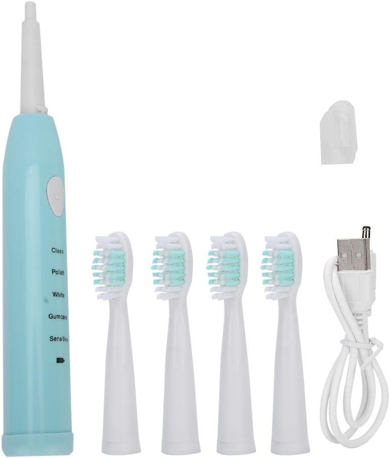 klarako Electric Toothbrushes for Adults, Ipx7 Waterproof Electric Sonic Toothbrush Electric Toothbrush Electric Sonic Toothbrushes Power for Sonic Whitening Sonic Toothbrush(Blue) - Image 1