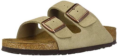 BIRKENSTOCK حذاء بيركنستوك أريزونا ببطانة ناعمة بلون التوب جلد سويدي عرض عادي - مقاس EU 36 / مقاس النساء US 5-5.5 - Image 1