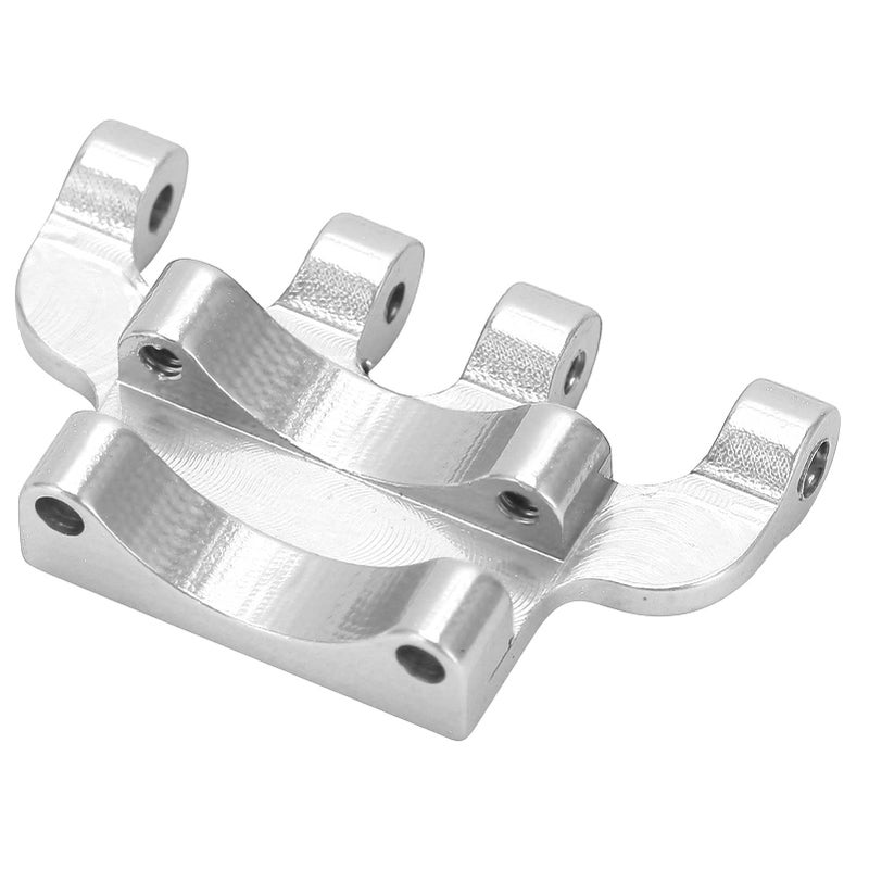 Dilwe Rear Axle Truss  Rear Axle Truss Aluminum Alloy Axial Scx24 Upgrades with Screws for Axial SCX24/90081/C10 1/24 Simulated RC Car(Silver) - Image 1