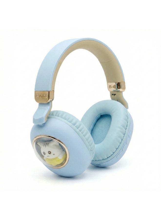 IMOAKA Head phone, Wireless Over Ear Headphones , Works With Bluetooth Devices Cute Teddy Design - Image 4