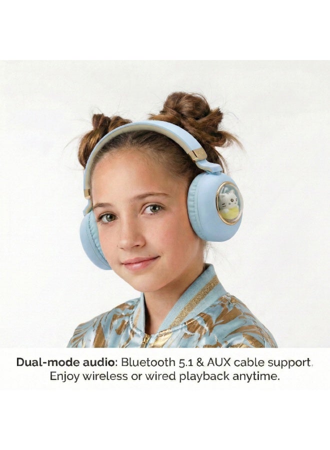 IMOAKA Head phone, Wireless Over Ear Headphones , Works With Bluetooth Devices Cute Teddy Design - Image 1