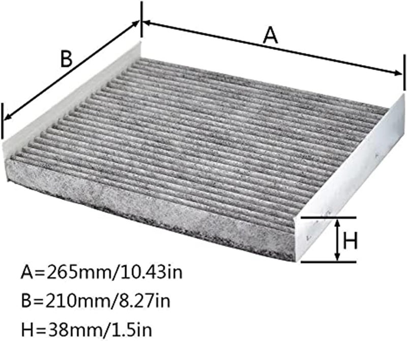 DEMULAX Activated Carbon Cabin Air Filter for Ford and Lincoln - Image 3