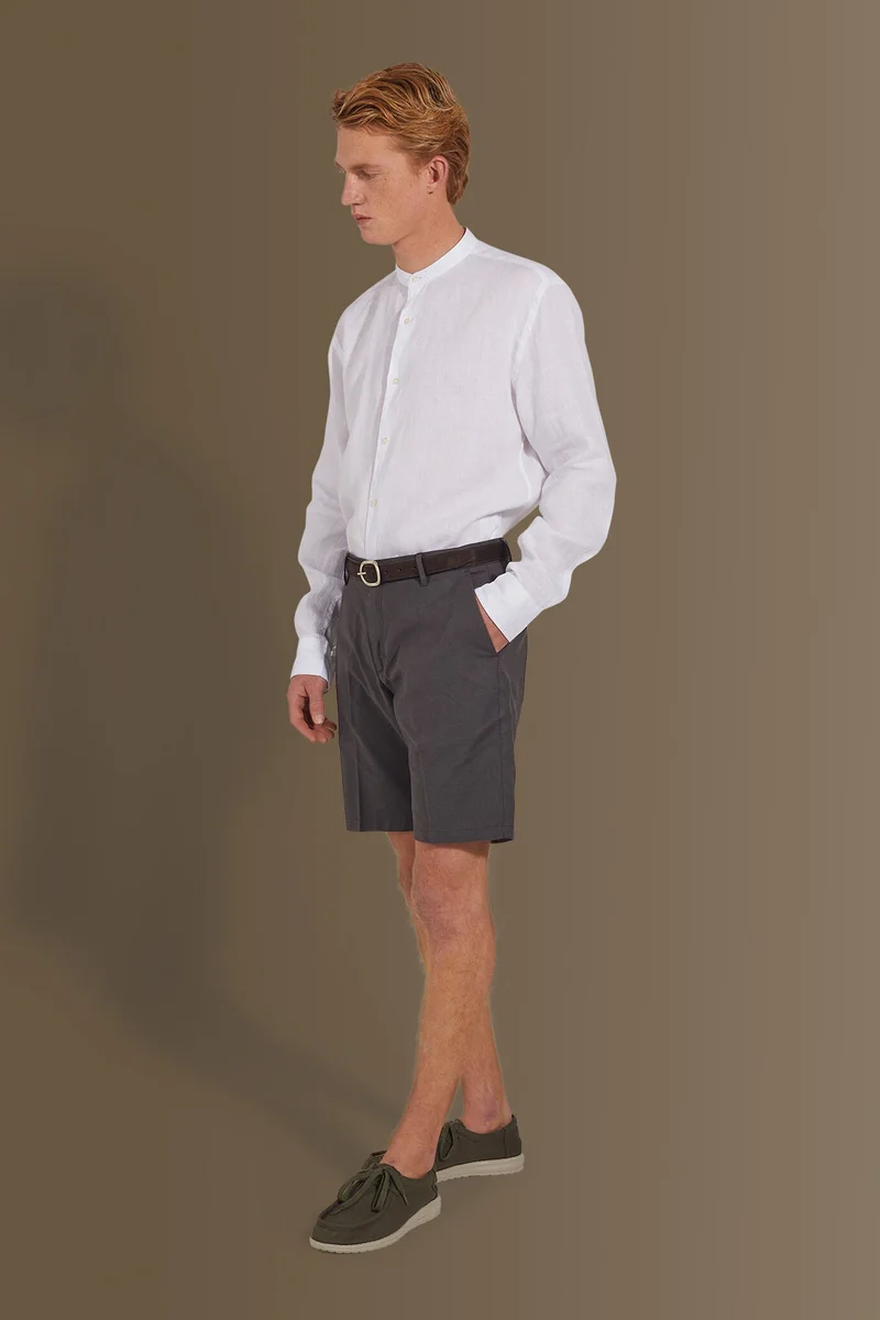 Bermuda linen blend - DK Grey