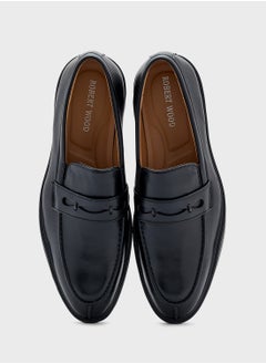 Robert Wood Saddle Detail Formal Loafers  - Image 4