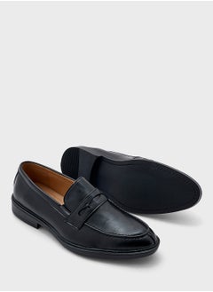 Robert Wood Saddle Detail Formal Loafers  - Image 3