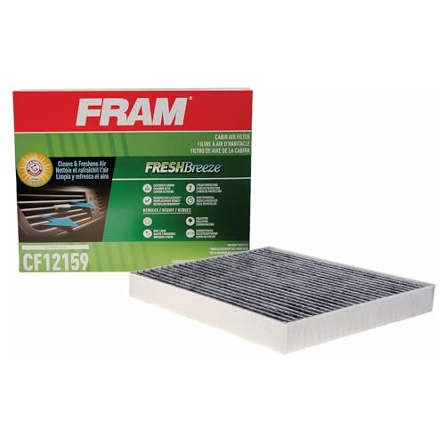 FRAM Fresh Breeze Cabin Air Filter Replacement for Car Passenger Compartment w/ Arm and Hammer Baking Soda, Easy Install, CF12159 for Select Hyundai and Kia Vehicles - Image 1