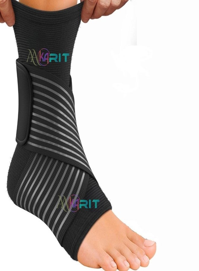 Aakarit Ankle Support Sleeve for Injury Recovery, Pain Relief & Enhanced Stability - Adjustable Compression Brace for Sports, Walking & Running - Ideal for Sprains, Strains, and Swollen - Unisex-1 PC - Image 1