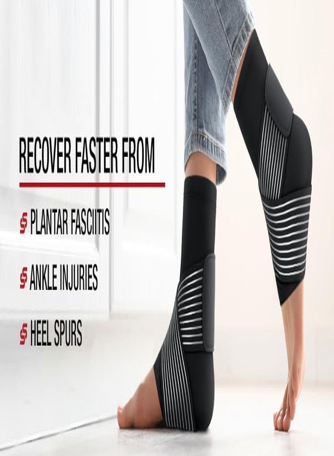 Aakarit Ankle Support Sleeve for Injury Recovery, Pain Relief & Enhanced Stability - Adjustable Compression Brace for Sports, Walking & Running - Ideal for Sprains, Strains, and Swollen - Unisex-1 PC - Image 5