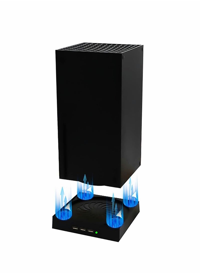 SYOSI - Cooling Fan for Xbox Series X with 4 Fan and 3 USB Port, External Cooler Turbo, Console Standing Mount Cooling System - Image 1