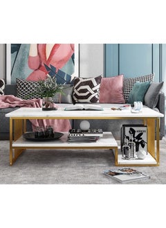 DubaiGallery Home Sofa Table, 100CM Wooden Side Table Large Area Center Coffee Table Apartment Office Reception Room Reception Table(Size:100*50*45CM  - Image 3