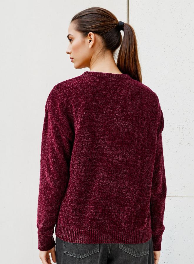 2Xtremz Textured Chenille Sweater with Long Sleeves - Image 3
