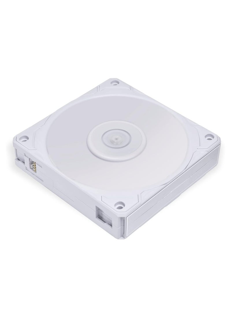 LIAN LI PWM 120mm 2600RPM (1pcs) with controller/extension cable 28mm thickness-White  - Image 3
