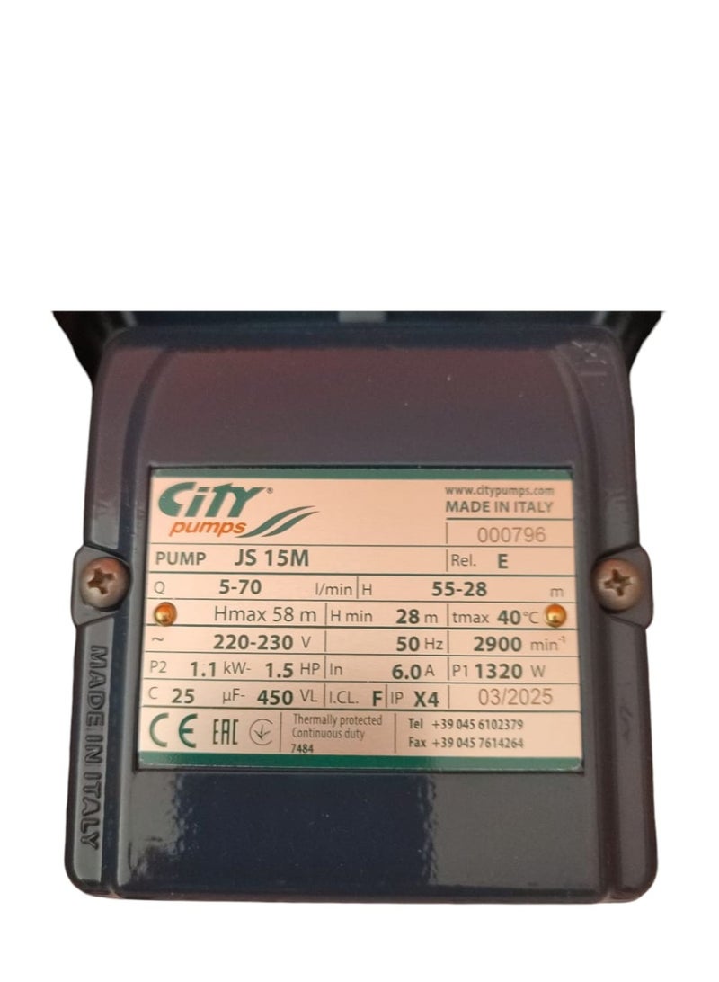 city pumps City Pump Water , 1.5 HP, model JS15m - Image 3