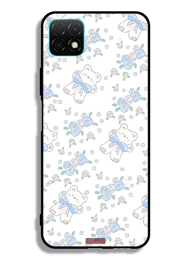 Tolwak Huawei nova Y60 Protective Case Cover Cute Teddy Bear And Flowers Icon - Image 2