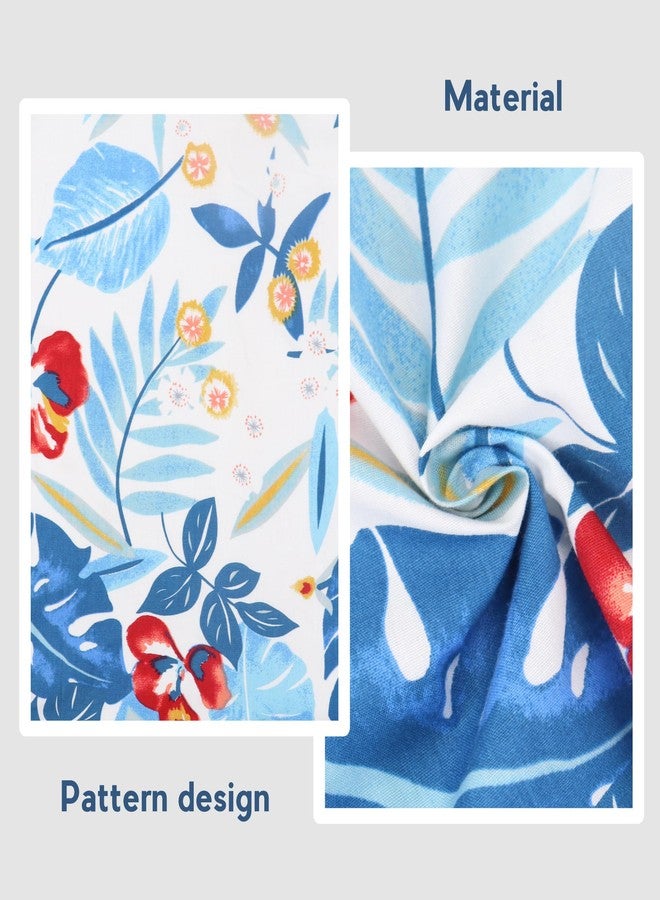 Billion Xin Boys' Hawaiian Shirt Summer Cartoon Print Casual Shirt Short Sleeve Button Down Shirt, Children's Cute Top Flowers - Image 4