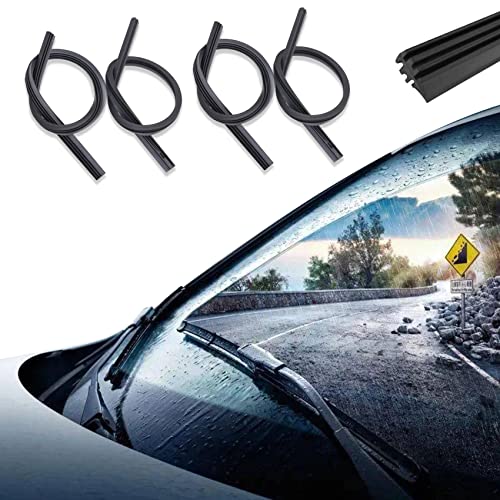 Middrivr 4PCS Wiper Blade Refill 26 inch DIY Adjustable Universal Replacement Wiper Blade Refill Replacement for Front and Rear Windshield Wiper Baldes Rubber Strip Car Accessoreis for Most Cars - Image 1