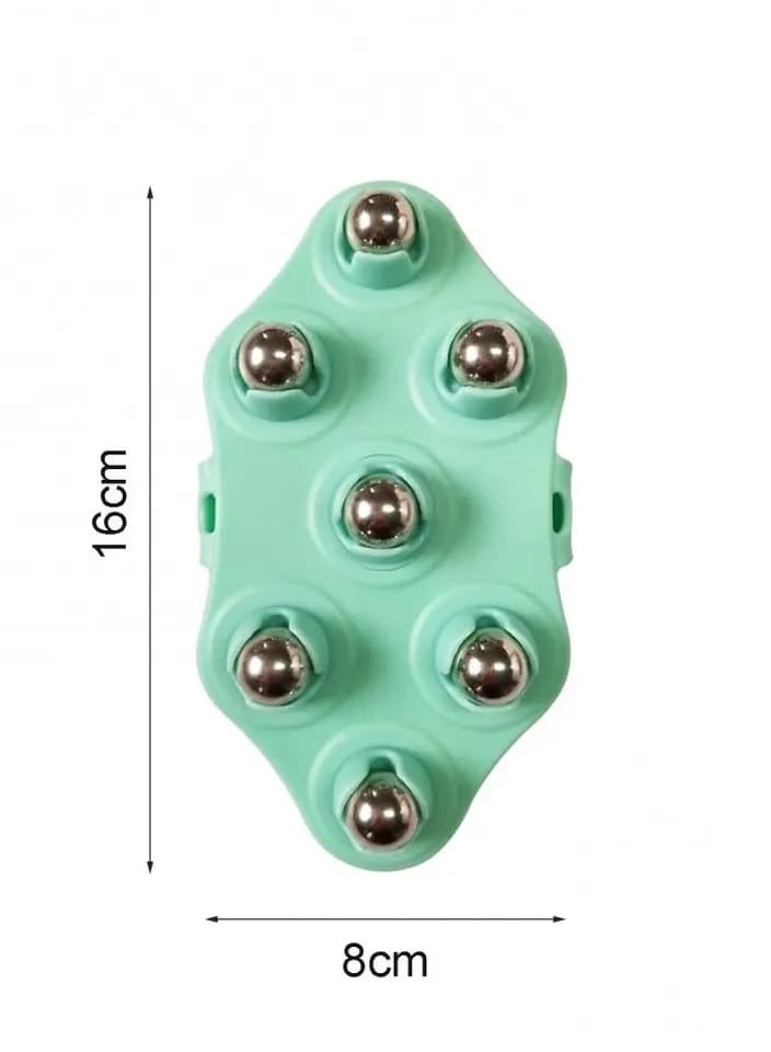 إسكدنيا جهاز تدليك بكرات معدنية قابلة للدوران اللون أخضر - Image 4
