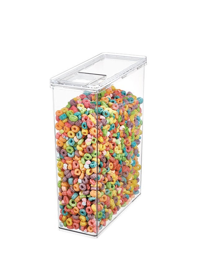The Home Edit Cereal Canister – Airtight, Stackable Kitchen Storage Container for Cereal, Grains, Snacks, Pasta & Pantry Organization with Clear Body and Easy-Access Lid - Image 1