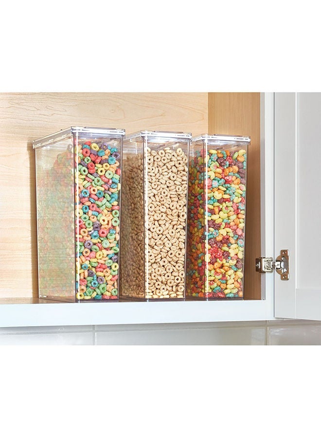 The Home Edit Cereal Canister – Airtight, Stackable Kitchen Storage Container for Cereal, Grains, Snacks, Pasta & Pantry Organization with Clear Body and Easy-Access Lid - Image 3
