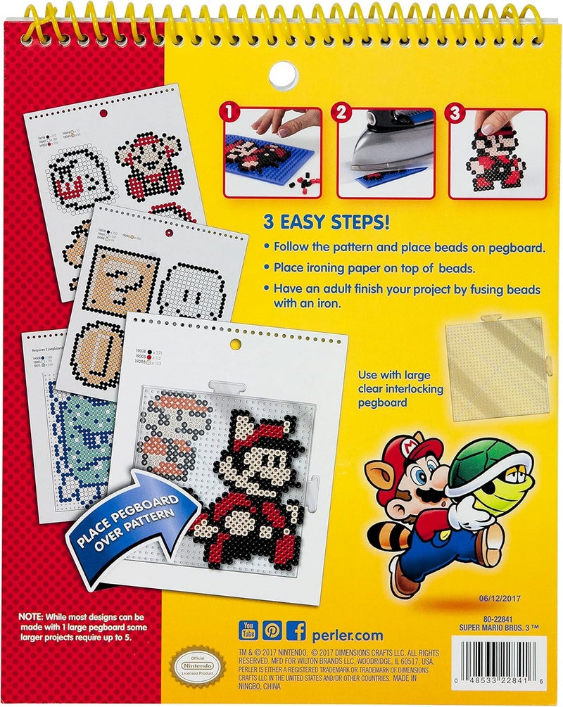 Perler 80-22841 Beads Super Mario Bros 3 Fuse Bead Pattern Pad, 14pgs - Image 2
