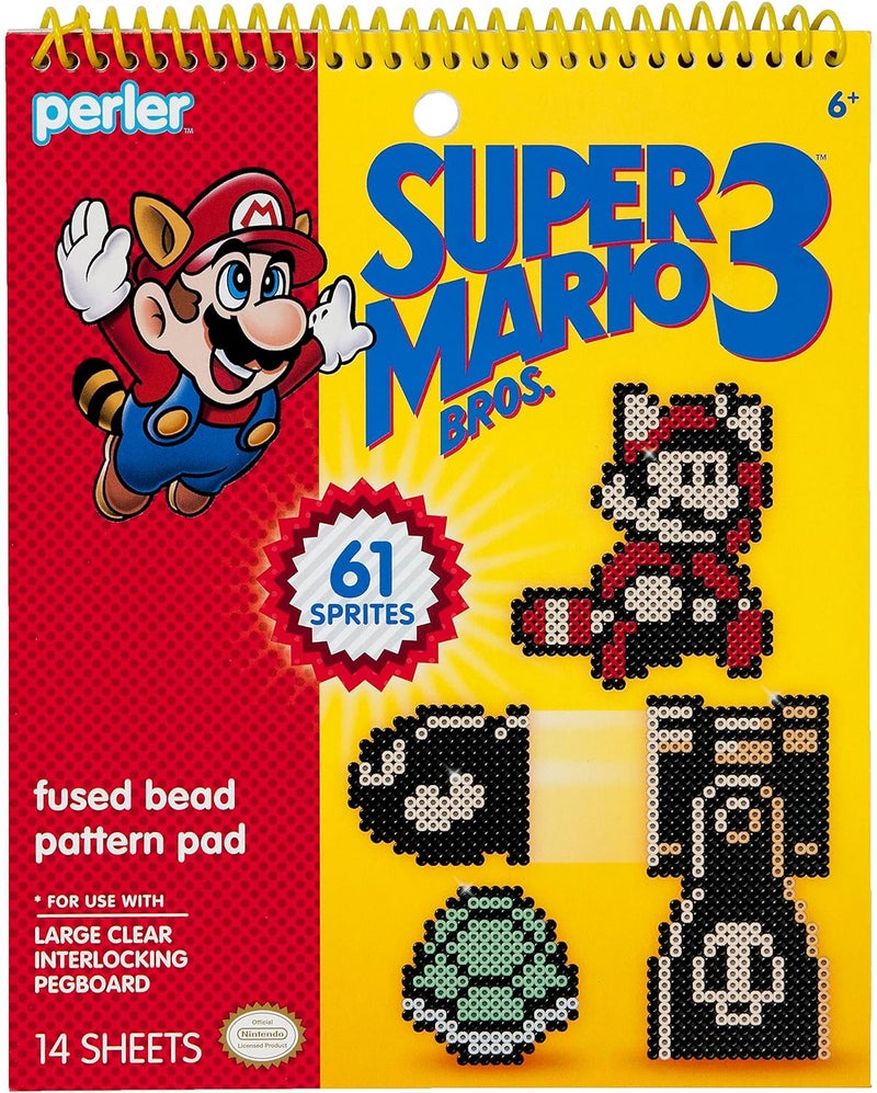 Perler 80-22841 Beads Super Mario Bros 3 Fuse Bead Pattern Pad, 14pgs - Image 1