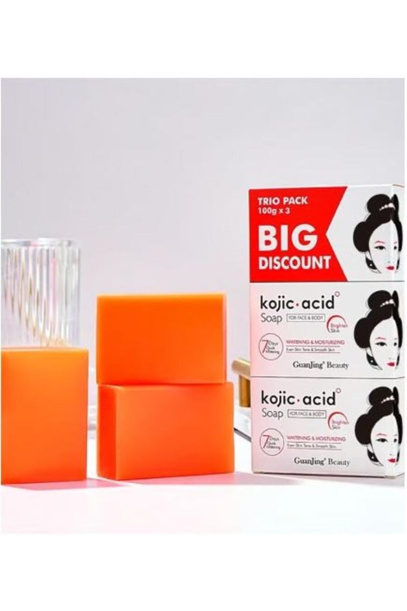 جوانجينج صابون تبييض حمض الكوجيك 100 جرام * 3 قطع - Image 1
